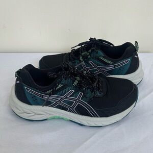 Asics Womens Gel Venture 9 1012B313 Black Running Shoes Sneakers size 6.5 womens